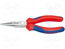 Plier - Pliers, half-rounded nose, 140mm