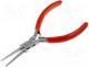  - Pliers, half-rounded nose, elongated, Pliers len 140mm