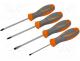 Screwdriver Set - Set  screwdrivers, Pcs 4, Pozidriv cross, slot