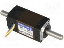   - Motor  stepper, 6.3VDC, dbl.sided shaft  yes, max.6mNm, 300mA