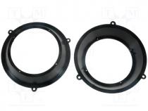 Speaker adapter, 165mm, Fiat Panda front doors