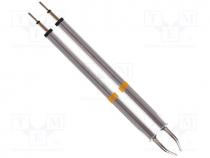 Solder station accessories - Tip, bent chisel, 1.78mm, 350÷398C, for TZ-KIT-2 hot tweezers