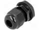 Cable Gland - Cable gland, PG9, IP68, Mat  polyamide, black, UL94V-2, 13.9mm