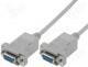 AK-610100-018-E - Cable, D-Sub 9pin socket, both sides, 1.8m, grey