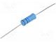 Power resistor - Resistor  metal glaze, THT, 2M, 1W, 5%, Ø6.8x19mm, 200ppm/C