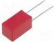 Capacitor  polypropylene, 100nF, 250VDC, 5mm, 5%, 5x10x7.2mm