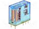 Ηλεκτρονόμος πλακέτας - Relay  electromagnetic, SPDT, Ucoil 12VDC, 16A/250VAC, 16A/30VDC