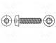 B4X10/BN13916 - Screw, for metal, 4x10, Head  button, Torx, steel, zinc, BN 13916