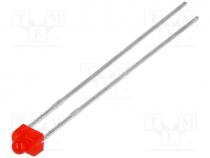 LED, 1.8mm, red, 3.2mcd, 70, Front  convex, 2....2.5V, 3.3x2.4mm