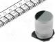 Electrolytic cap SMD - Capacitor  electrolytic, SMD, 100uF, 6.3V, Ø6.3x5.3mm, 20%, 1000h