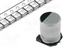 Electrolytic cap SMD - Capacitor  electrolytic, SMD, 330uF, 16V, Ø10x10mm, 20%, 1000h