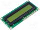 DEM16101SYH - Display  LCD, alphanumeric, STN Positive, 16x1, Char 5.97mm