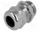 Cable gland, M20, IP68, Mat  brass, Body plating  nickel
