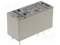 Relays PCB - Relay  electromagnetic, DPDT, Ucoil 5VDC, 8A/250VAC, 8A/24VDC, 8A