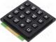  - Keypad  plastic, Number of keys  16, none, plastic, 200m, 1N, 20mA