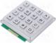 KB1604-MNS-WP - Keypad  metal, Number of keys  16, none, metal, 200m, 1.2N, 20mA