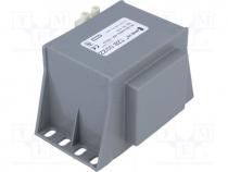 Transformer  encapsulated, 50VA, 230VAC, 12V, Mounting  screw type