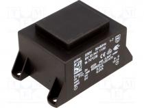 Transformer  encapsulated, 16VA, 230VAC, 9V, 9V, 889mA, 889mA, 400g