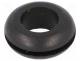 FIX-GR-4 - Grommet, Panel cutout diam 12.7mm, Hole dia 9.5mm, rubber, black