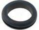 FIX-GR-6A - Grommet, Panel cutout diam 19.5mm, Hole dia 18mm, rubber, black