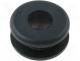 Cable Accessories - Grommet, Panel cutout diam 8.4mm, Hole dia 5.5mm, rubber, black