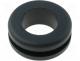 Grommet, Panel cutout diam 12mm, Hole dia 10mm, rubber, black