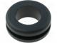 Grommet, Panel cutout diam 12mm, Hole dia 10mm, rubber, black