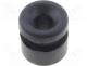 FIX-GR-16 - Grommet, Panel cutout diam 14.7mm, Hole dia 7mm, rubber, black