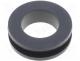 Grommet, Panel cutout diam 17.5mm, Hole dia 14mm, rubber, black