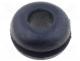 FIX-GR-43 - Grommet, Panel cutout diam 7.9mm, Hole dia 4.7mm, rubber, black