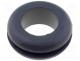 FIX-GR-47 - Grommet, Panel cutout diam 13.5mm, Hole dia 10mm, rubber, black