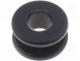 FIX-GR-53 - Grommet, Panel cutout diam 4.5mm, Hole dia 3.5mm, rubber, black