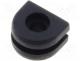   - Grommet, Panel cutout diam 4.52mm, Hole dia 1.5mm, rubber, black