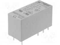 Relays PCB - Relay  electromagnetic, DPDT, Ucoil 9VDC, 8A/250VAC, 8A/24VDC, 8A