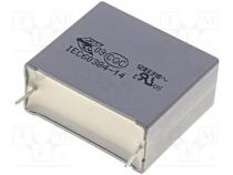 R46KR422000M1K - Capacitor  polypropylene, X2, 2.2uF, 27.5mm, 10%, 32x14x28mm