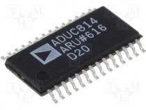 ADUC814ARUZ - A/D, D/A converter, 12bit, 247ksps, TSSOP28