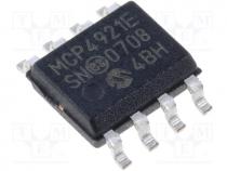 D/A converter, 12bit, Channels 1, 2.7....5.5VDC, SO8, Max INL  12LSB