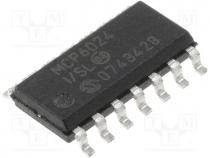 MCP6024-I/SL - Operational amplifier, 10MHz, 2.5÷5.5VDC, Channels 4, SO14