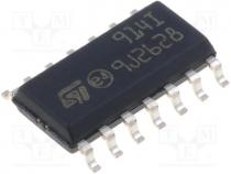  ICs - Operational amplifier, 800kHz, Channels 4, SO14