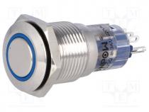 Button - Switch  vandal resistant, 2-position, SPDT, 0.5A/220VAC, 1A/24VDC