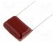 Capacitor Polyester - Capacitor  polyester, 1uF, 400VDC, Pitch 20mm, 10%, 23x9x18mm