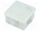 ABB-00808 - Enclosure  junction box, X 65mm, Y 65mm, Z 32mm, grey, IP44