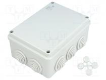 Enclosure  junction box, X 108mm, Y 151mm, Z 66mm, grey, IP55