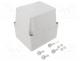   - Enclosure  junction box, X 135mm, Y 160mm, Z 150mm, grey, IP55