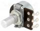 Resistor Variable - Potentiometer  shaft, single turn, 47k, 200mW, 20%, soldered, 6mm