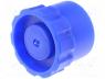 FIS-END-FLAT - Plug, Colour  blue, Manufacturer series 500, for syringes