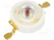 PM2B-1LEE - Power LED, Pmax 1W, cherry red, 130°, Front convex, P opt 225mW