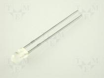 LED - LED, 3mm, bipolar, bicolour, red/green, 8-40mcd, 8-40mcd, 60