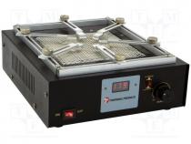 PCB preheater - Preheater, ESD, 130x130mm, 600W, Display  LED 3 digits, 220÷240VAC