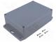 Box with outer holders - Enclosure  multipurpose, X 121mm, Y 171mm, Z 55mm, ABS, grey, IP65